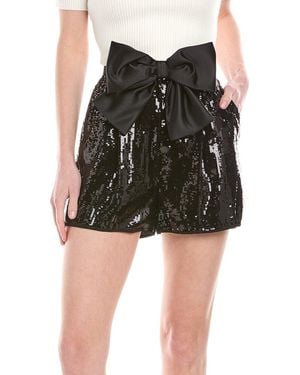 Elisabetta Franchi Sequin Short - Black