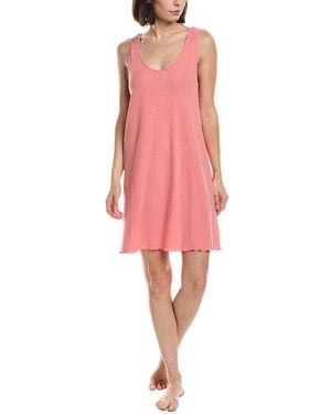 Hanro Serena Linen-Blend Tank Nightgown - Pink