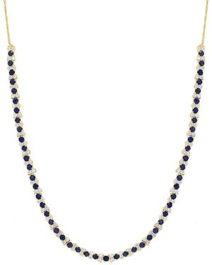 Effy Fine Jewelry 5.38 Ct. Tw. Diamond & Ruby Necklace - Metallic