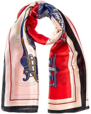 La Fiorentina Printed Scarf - Red