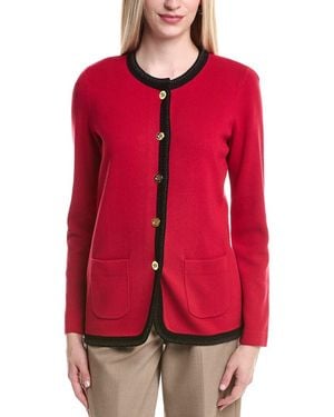 St. John Knit Jacket - Red