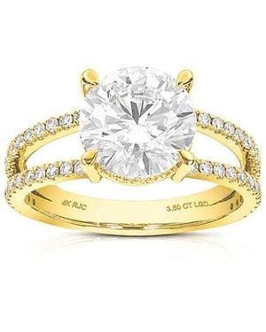 Amairah 14K 3.50 Ct. Tw. Lab-Grown Diamond Engagement Ring - Metallic
