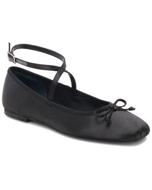 Dolce Vita Satin Slip-On Ballet Flats - Black