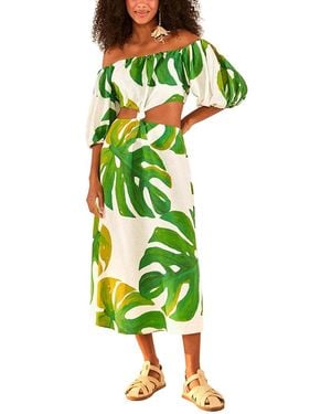 FARM Rio Midi Dress - Green