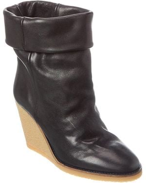 Isabel Marant Mealie Leather Boot - Black