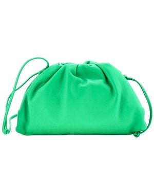 Bottega Veneta Green Sheep Leather The Pouch Mini (authentic Pre-loved)