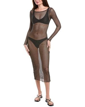 PQ Swim Rachel Sheer Maxi Dress - Brown