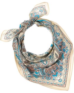 Saachi Paisley Motif Bandana - Blue