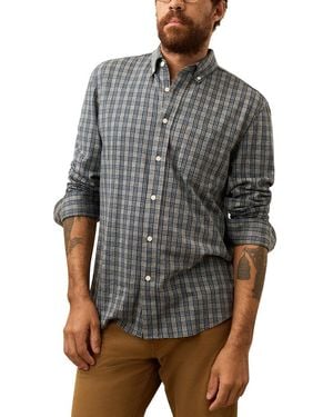 Faherty Coastline Knit Shirt - Grey