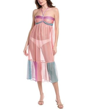 Shoshanna Halter Slip Dress - Pink