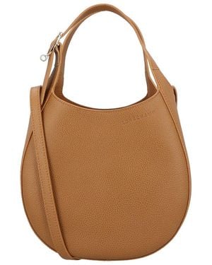 Longchamp Le Foulonne Small Leather Handbag - Brown
