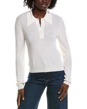 Officine Generale Officine Generale Jana Ribbed Knit Top - White