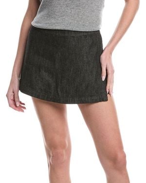 Alice + Olivia Lakelyn Denim Skort - Black