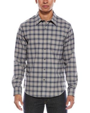 Vince Oceanic Plaid Shirt - Gray