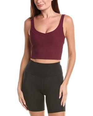 Beyond Yoga Impulse Ribbed Cropped Tank - Purple