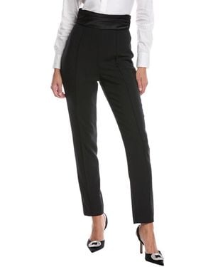 Carolina Herrera High-Waist Wool-Blend Skinny Pant - Black