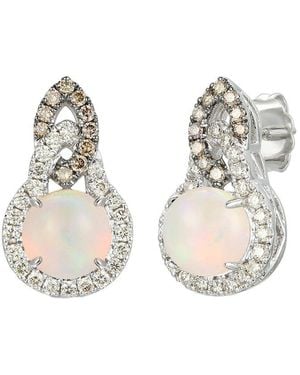 Le Vian Le Vian Euphoria Chocolate 14K 1.57 Ct. Tw. Diamond & Opal Earrings - Natural