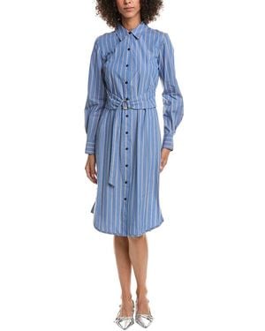 10 Crosby Derek Lam Veronica Belted Shirtdress - Blue
