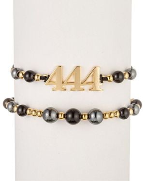 Eye Candy LA Gemstone Bracelet Set - Natural