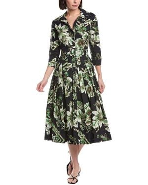 Samantha Sung Audrey Shirtdress - Green