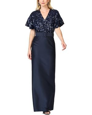 Sachin & Babi Marlene Gown - Blue