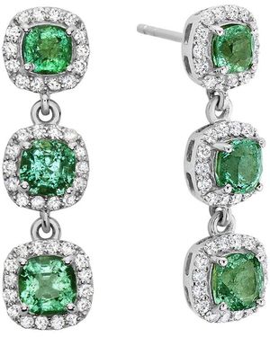 Forever Creations USA Inc. Forever Creations 14k 2.70 Ct. Tw. Diamond Earrings - Green
