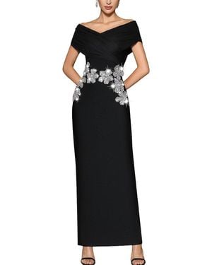 Ariele Tesoro Embellished Maxi Dress - Black