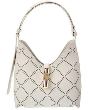 Furla Goccia Small Leather Hobo - Grey