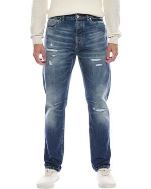 Brunello Cucinelli Medium Wash Leisure Fit Jean - Blue