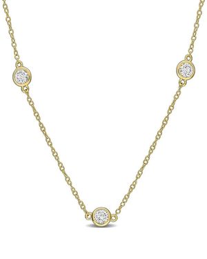 Created Forever 1.00 Ct. Tw. Lab-Grown Diamond Plated Necklace - Metallic