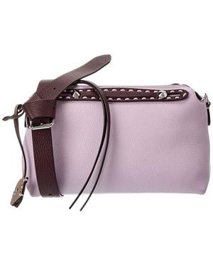 Fendi By The Way Selleria Medium Leather Tote - Purple