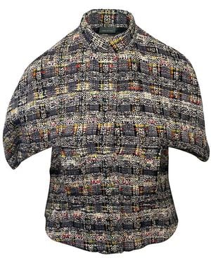 McQueen Cocoon Tweed Jacket, Size It, 40 (authentic Pre-loved) - Gray
