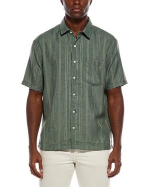 Civil Society Bataraza Relaxed Fit Jacquard Shirt - Green