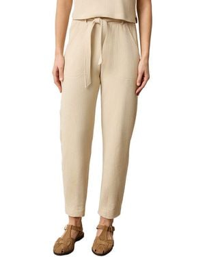 Lilla P Belted Pant - Natural