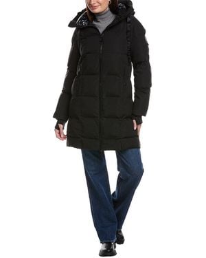 Alpenhaus Cluze 3/4-Length Puffer Coat - Black