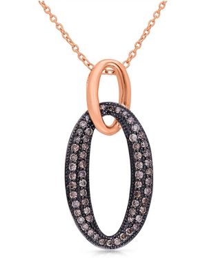 Kallati 14k Rose Gold 0.45 Ct. Tw. Diamond Pendant Necklace - Metallic