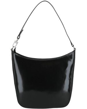 BY FAR Suli Patent Leather Shoulder Bag - Black