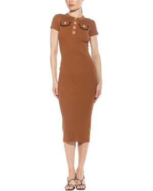 Alexia Admor Rhys Sheath Dress - Brown