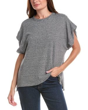Officine Generale Isra Linen-Blend Blouse - Grey