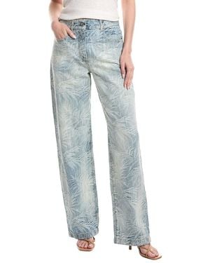 Palm Angels Light Wash Straight Jean - Blue