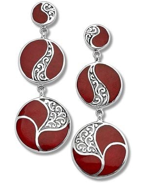 Samuel B. Coral Earrings - Red