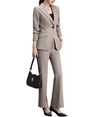 Adelin May 2Pc Jacket & Pant Set - White