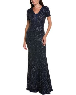 Shani Velvet Sequin Maxi Dress - Blue