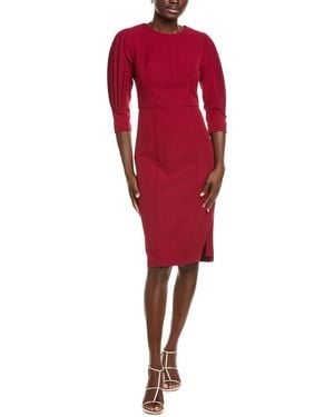 Kay Unger Gretchen Midi Dress - Red
