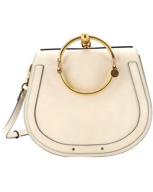 Chloé Nile Crossbody Bag Medium (authentic Pre-loved) - Natural