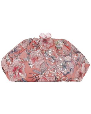 Badgley Mischka Jewel Hana Beaded Pouch - Pink