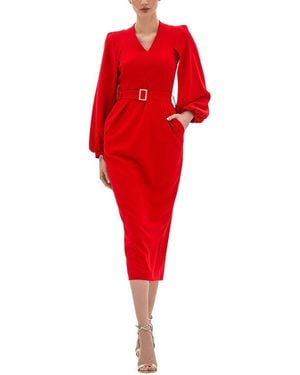 BGL Midi Dress - Red