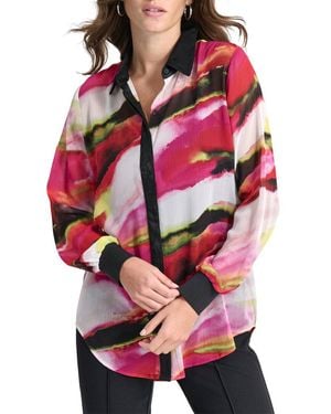 DKNY Printed Shirt - Red