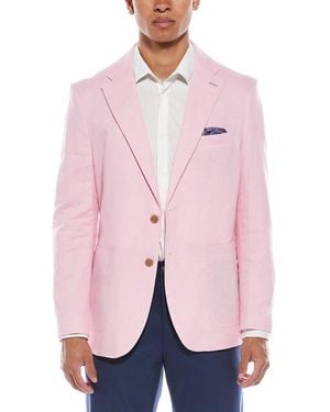 Tailorbyrd Linen-Blend Sport Coat - Pink