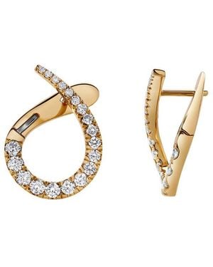 The Reserve 14k 1.00 Ct. Tw. Lab-grown Diamond Hoop Earrings - Metallic